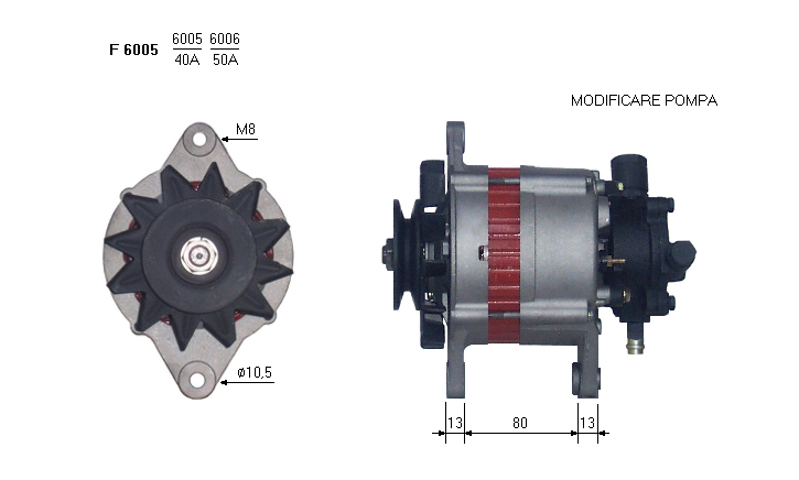 ALTERNATORE JA801IR