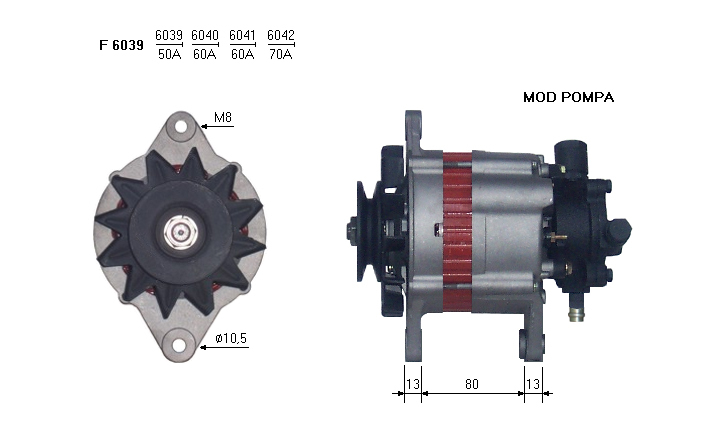 ALTERNATORE JA660IR