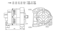 ALTERNATORE CA1647IR A606