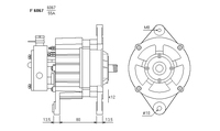 ALTERNATORE JA787IR A6067