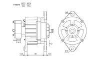 ALTERNATORE JA867IR A6073