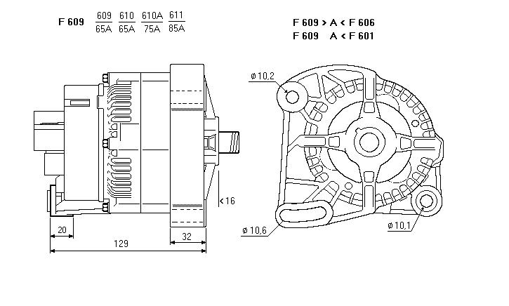 ALTERNATORE CA1349IR