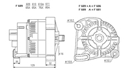 ALTERNATORE CA1349IR A609