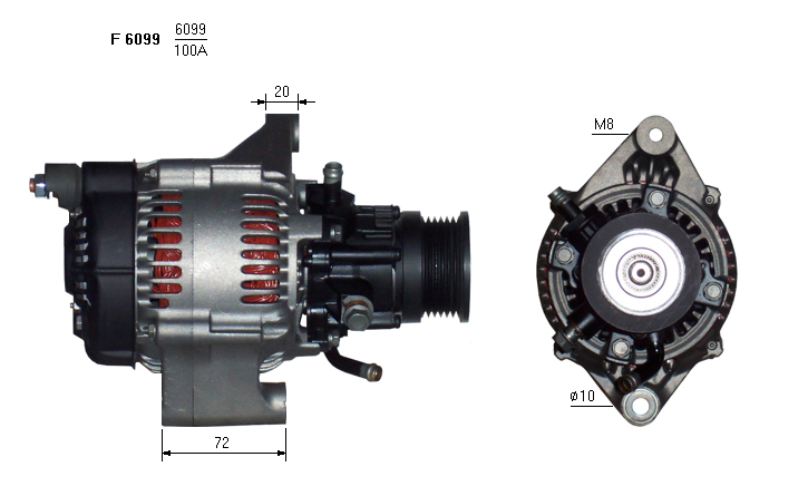 ALTERNATORE JA1808IR
