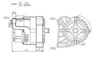 ALTERNATORE CA1154IR A612