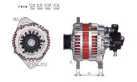 ALTERNATORE JA1526IR A6134