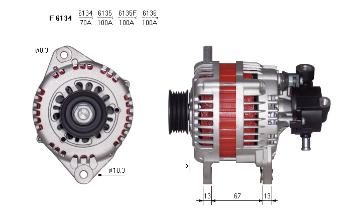 ALTERNATORE JA1526IR