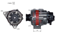 ALTERNATORE JA1708IR A6143