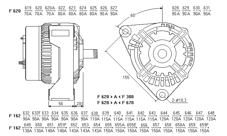 ALTERNATORE CA724IR