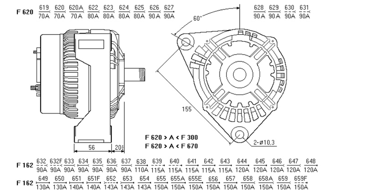 ALTERNATORE CA1044IR