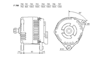 ALTERNATORE CA738IR A700