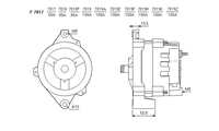 ALTERNATORE UA947IR A7017