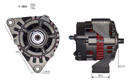 ALTERNATORE DRA4154 A7052