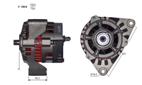 ALTERNATORE CA1685IR A7054
