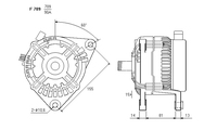 ALTERNATORE CA731IR A709