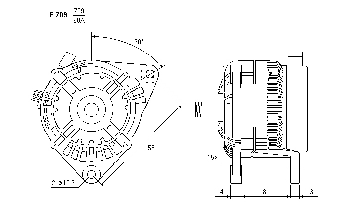 ALTERNATORE CA731IR