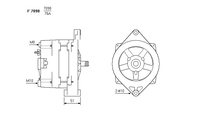 ALTERNATORE UA945IR A7098