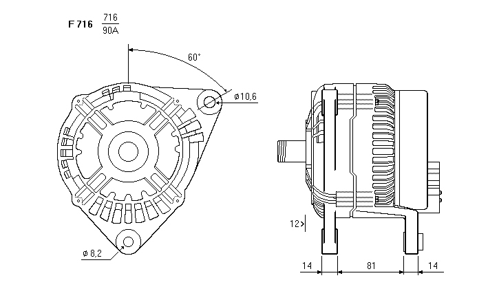ALTERNATORE CA1071IR