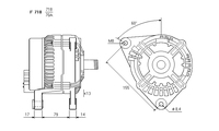 ALTERNATORE CA1032IR A718