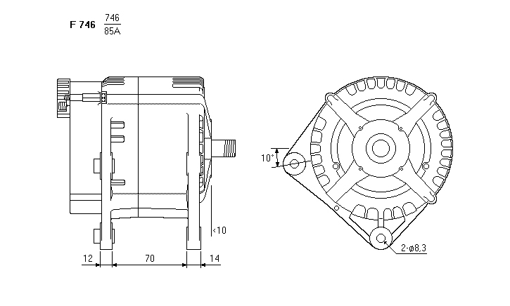 ALTERNATORE CA1651IR