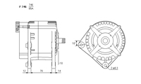 ALTERNATORE CA1651IR A746