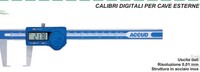 CALIBRO DIGITALE PER CAVE
ESTERNE 0-150 mm.
PRECISIONE +/- 0,04 133-006-11