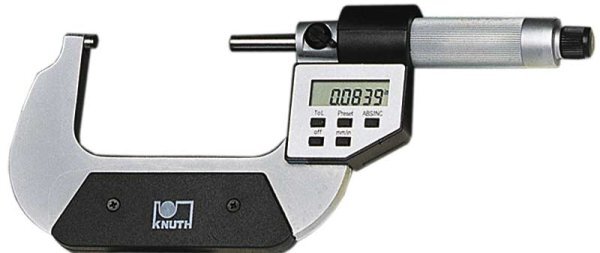 MICROMETRO DIGITALI IP65 
A LEVA RAPIDA 25-50 mm PRECISIONE 
+/- 0,003