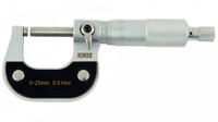 MICROMETRI PER ESTERNI 
DA OFFICINA
125-150  mm precisione +/- 0,006 mm
gradazione 0,01 mm
frizione sul codolo 321-006-01