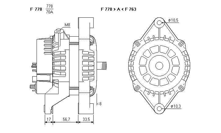 ALTERNATORE CA1391IR