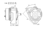 ALTERNATORE CA845IR A840