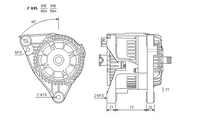 ALTERNATORE CA1398IR A845