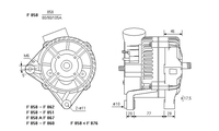 ALTERNATORE CA859IR A858