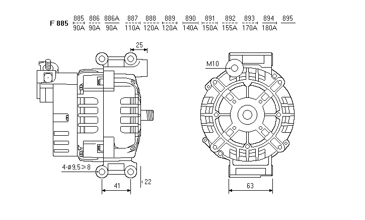 ALTERNATORE SG9B050