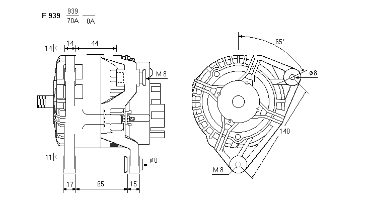 ALTERNATORE CA1217IR