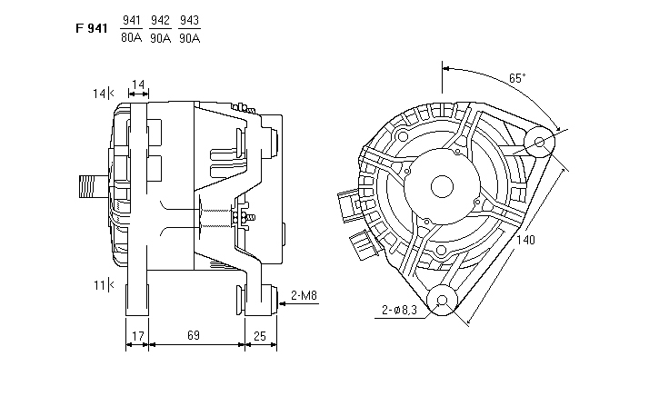 ALTERNATORE CA1483IR