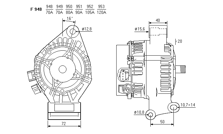 ALTERNATORE CA1474IR