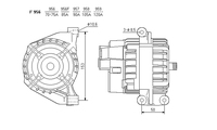 ALTERNATORE CS1766IR A956