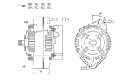 ALTERNATORE CA1318IR A961