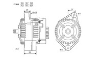 ALTERNATORE CA1625IR A966