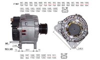 ALTERNATORE CA827IR A987
