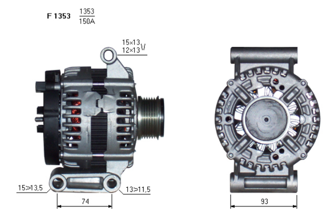ALTERNATORE CA1928IR