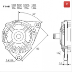 ALTERNATORE CA1557IR A1091BN