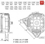 ALTERNATORE CA1498IR A1254VN