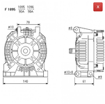 ALTERNATORE CA1390IR A1096C