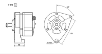 ALTERNATORE CA616IR A070MAH