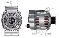 ALTERNATORE CA1676IR A1110C