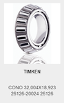 CUSCINETTO A RULLI CONICI
32X72X7,09 TIMKEN 26283B/26126