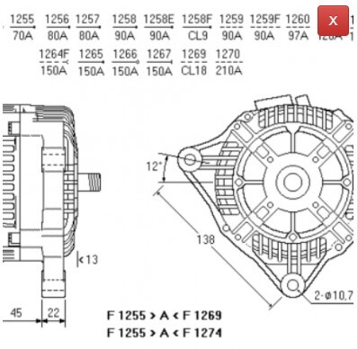 ALTERNATORE CA1498IR