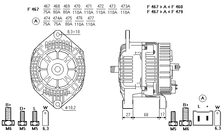 ALTERNATORE CA1079IR